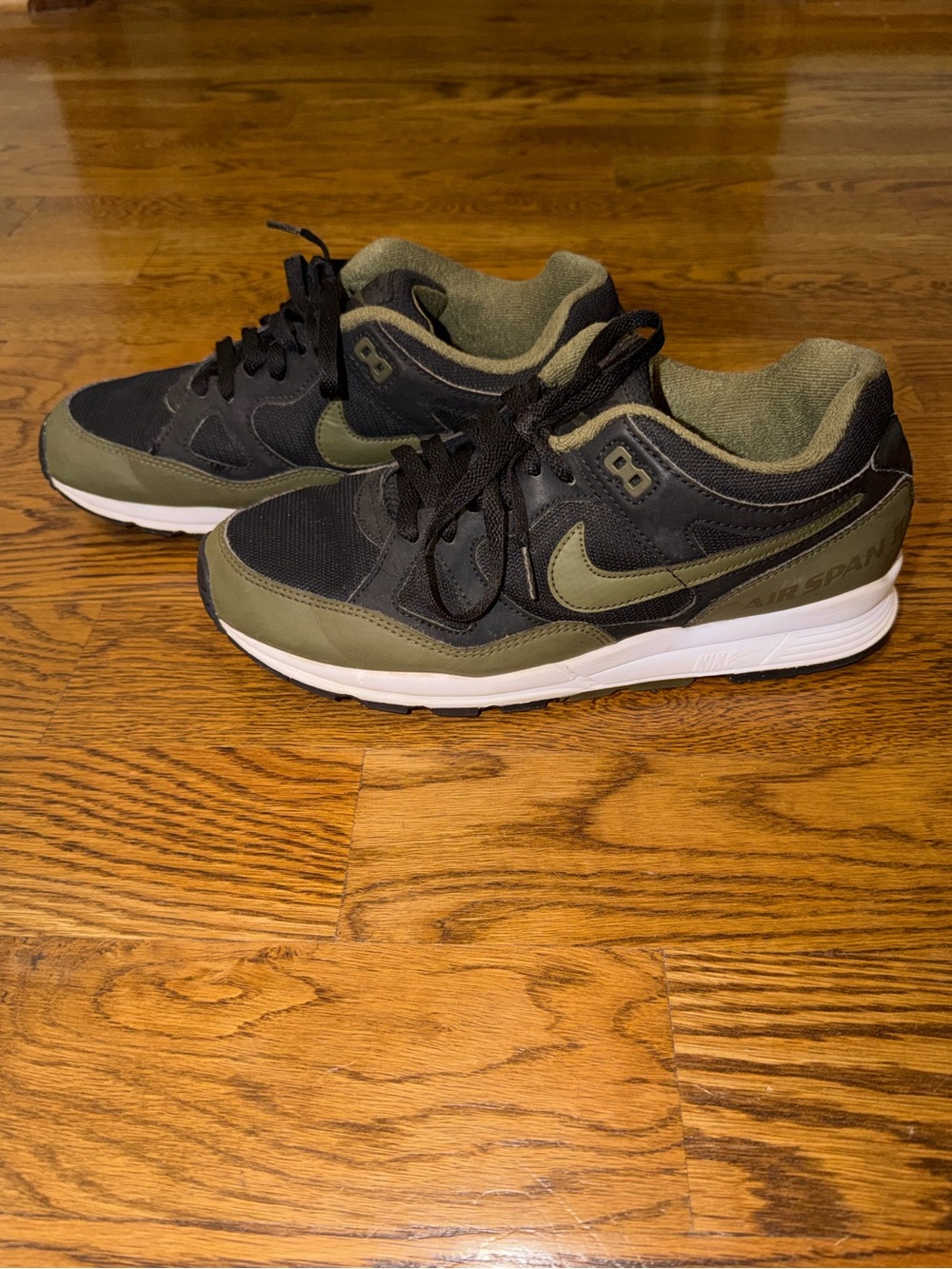 Men’s Nike Air Span 2 Black Olive Canvas Sneakers
